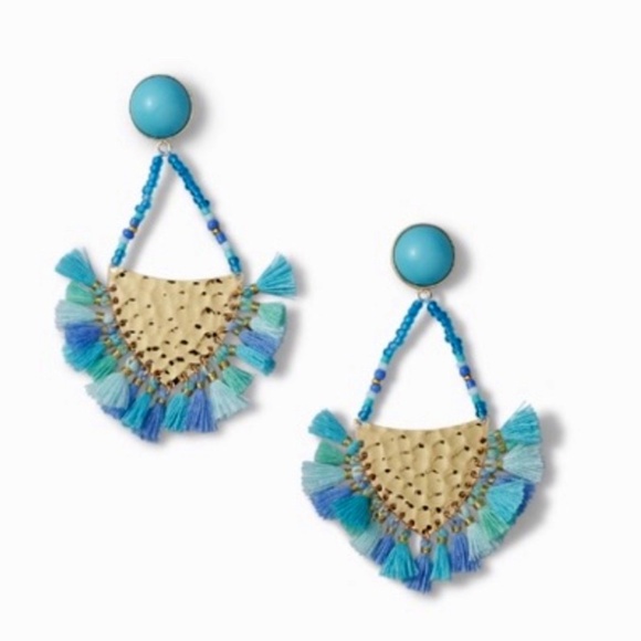 Tommy Bahama NEW Gorgeous Seaside Beach Tassels Earrings NWT - Picture 1 of 5